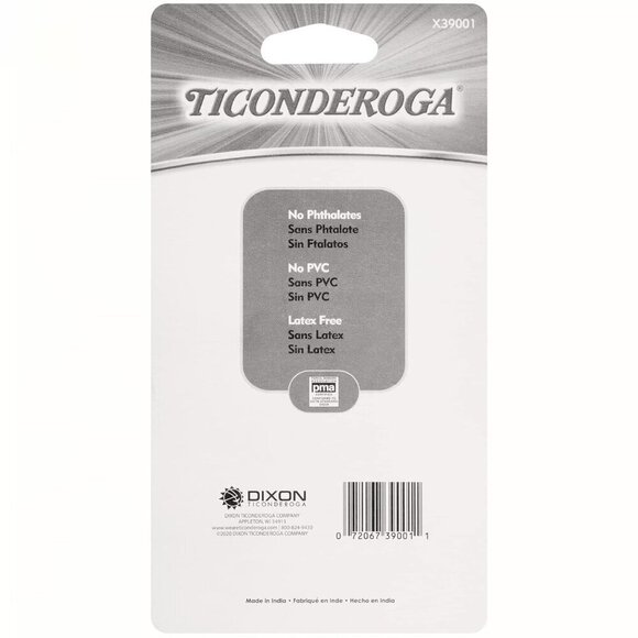 💖3/$15💖 Dixon Ticonderoga Duo Sharpener/Eraser, Green and Yellow, 1 Count - Picture 4 of 5